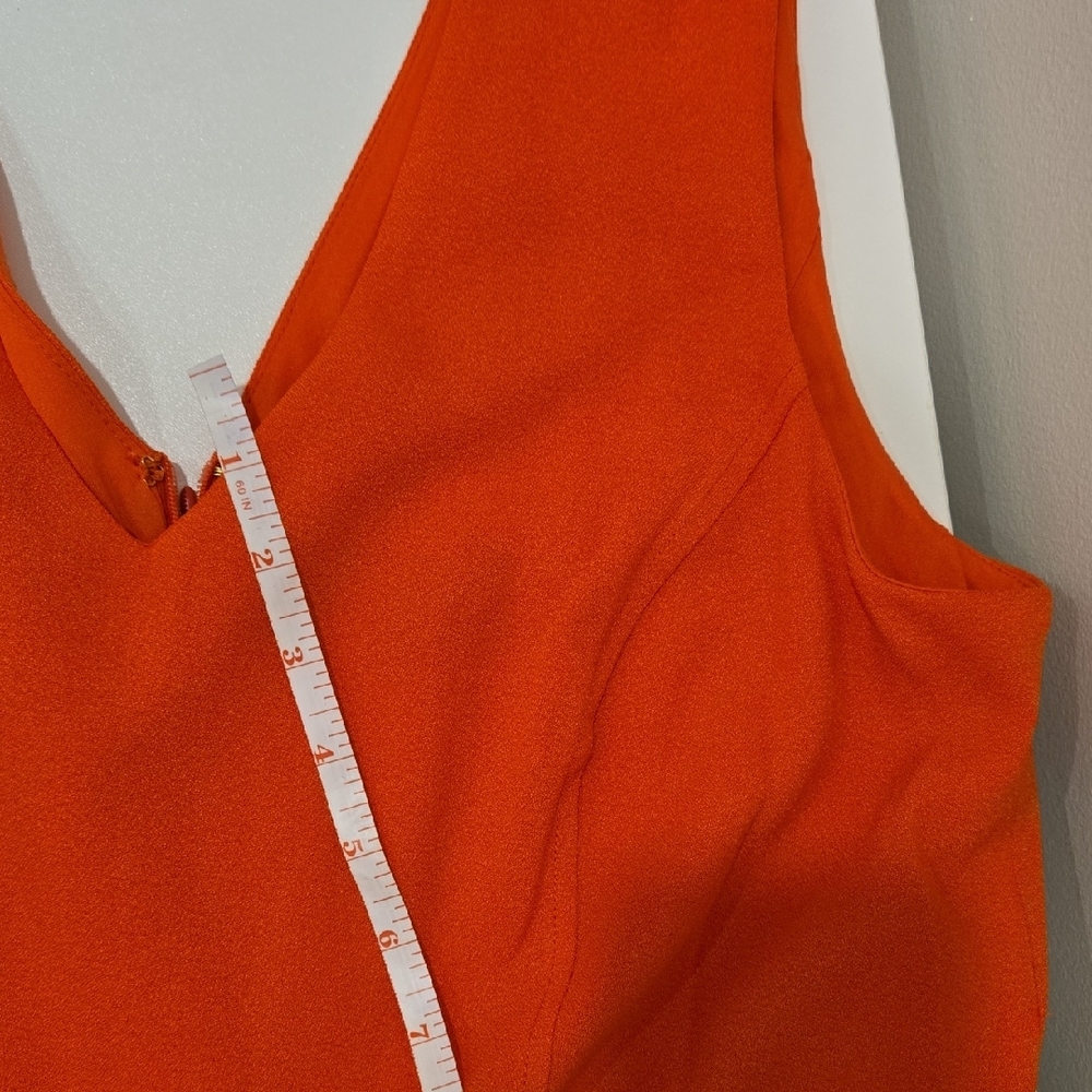INC International Concepts Vivid Orange Jumpsuit **NWOT** - Picture 4 of 8